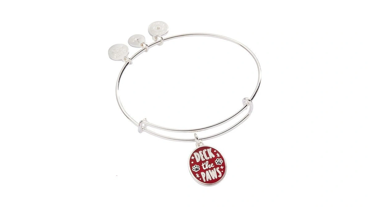 Alex And Ani Deck The Paws Charm Bangle