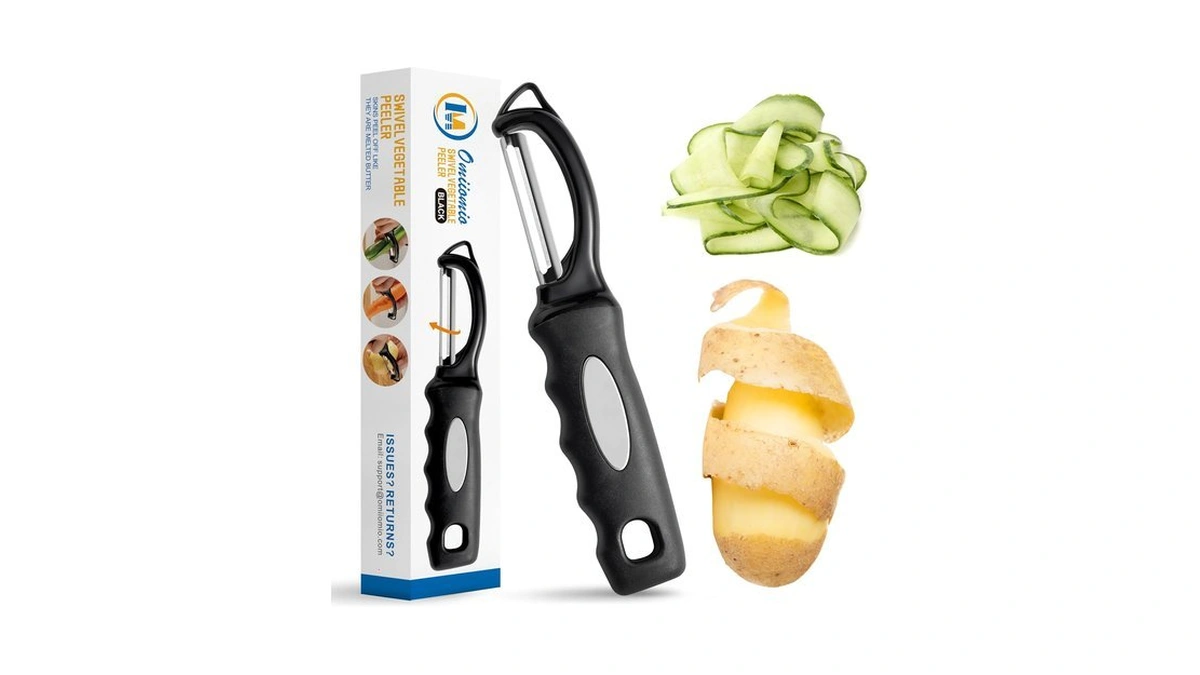 Premium Swivel Vegetable Peeler, Soft Grip Handle And Ultra Sharp