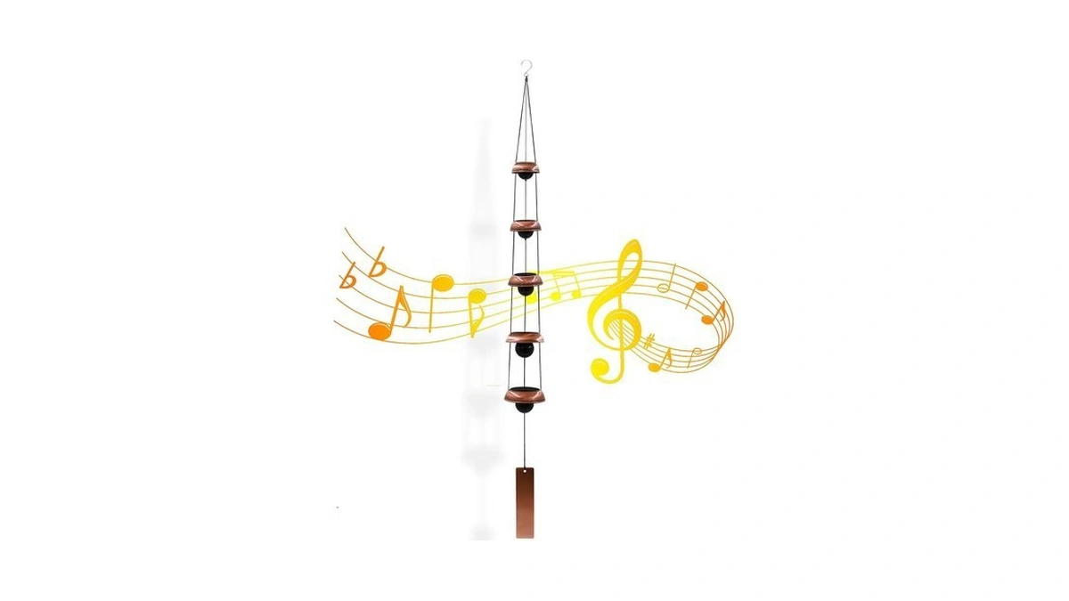 Wind Chimes For Outside With 5 Bell Unique Copper Musical