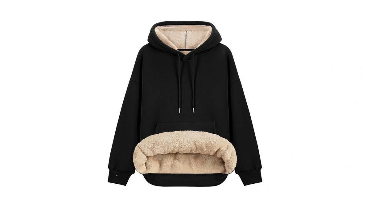 Lomon Hoodies For Women Fleece Sherpa Lined Loose Warm Winter