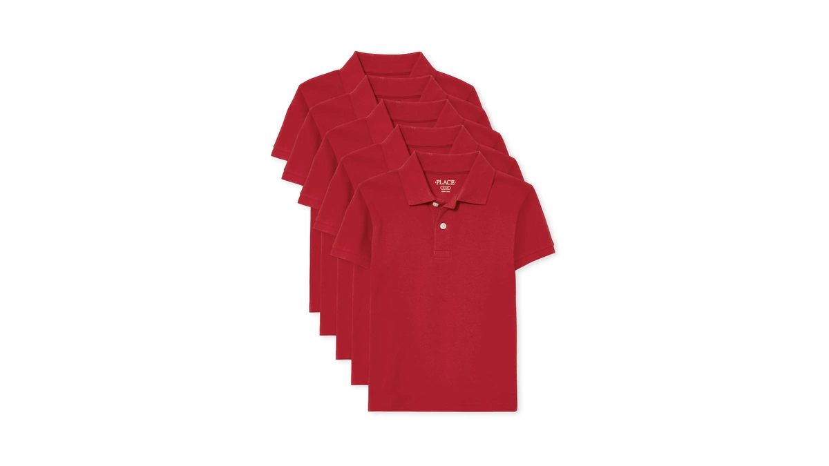 The Children's Place Boys Short Sleeve Pique Polo,classic Red 5