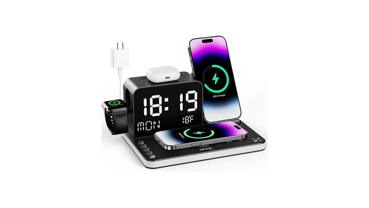 Acer Gadget 7-in-1 Wireless Charging Station Charger Stand For Multiple