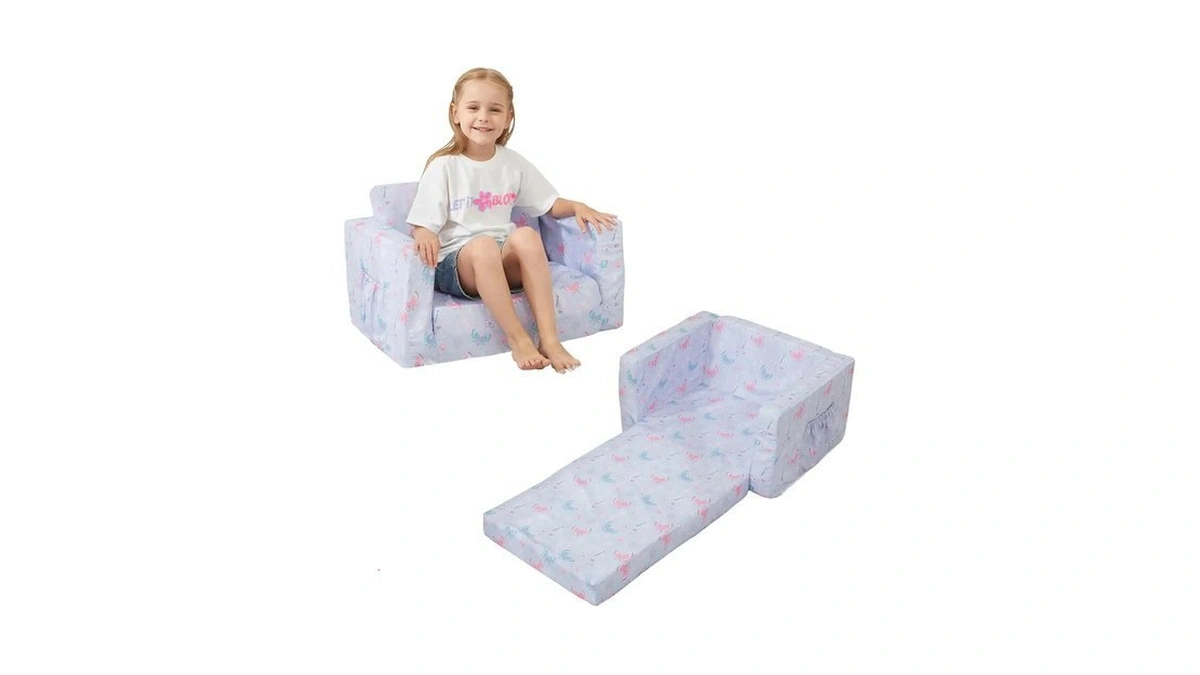 Viviland Toddler Chair 2-in-1 Kids Couch Bed Fold Out Convertible
