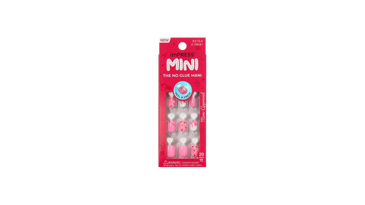 Kiss Impress Mini Mani Press On Nails For Girls &