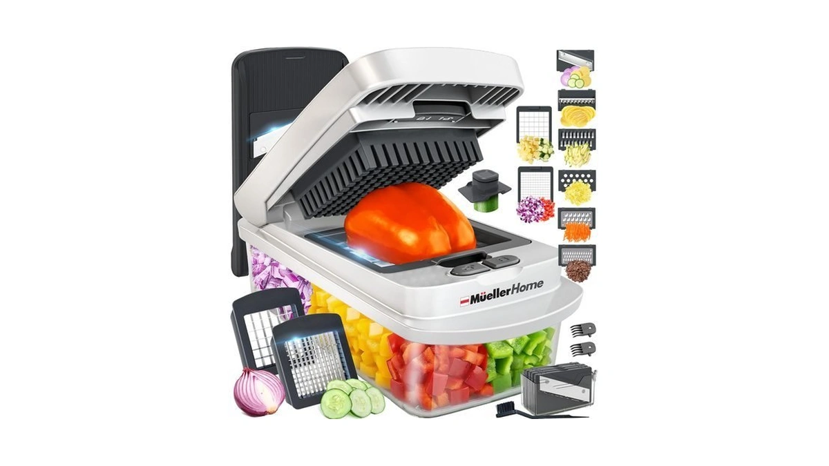 Mueller The Real Original Pro Vegetable Chopper & Mandoline Slicer,