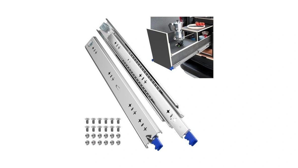 Tobegreat Heavy Duty Drawer Slides With Lock 20 Inch,full Extension
