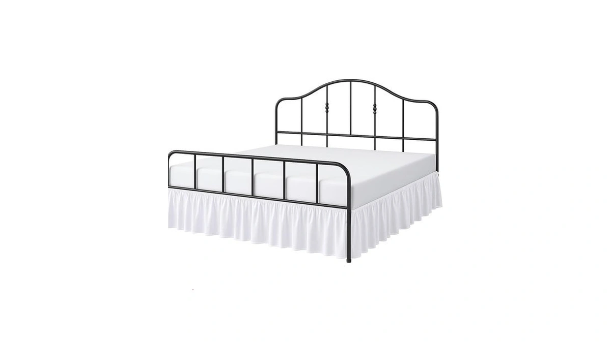 Cottington Lane Ruffled Bed Skirt King Size With Split Corner,