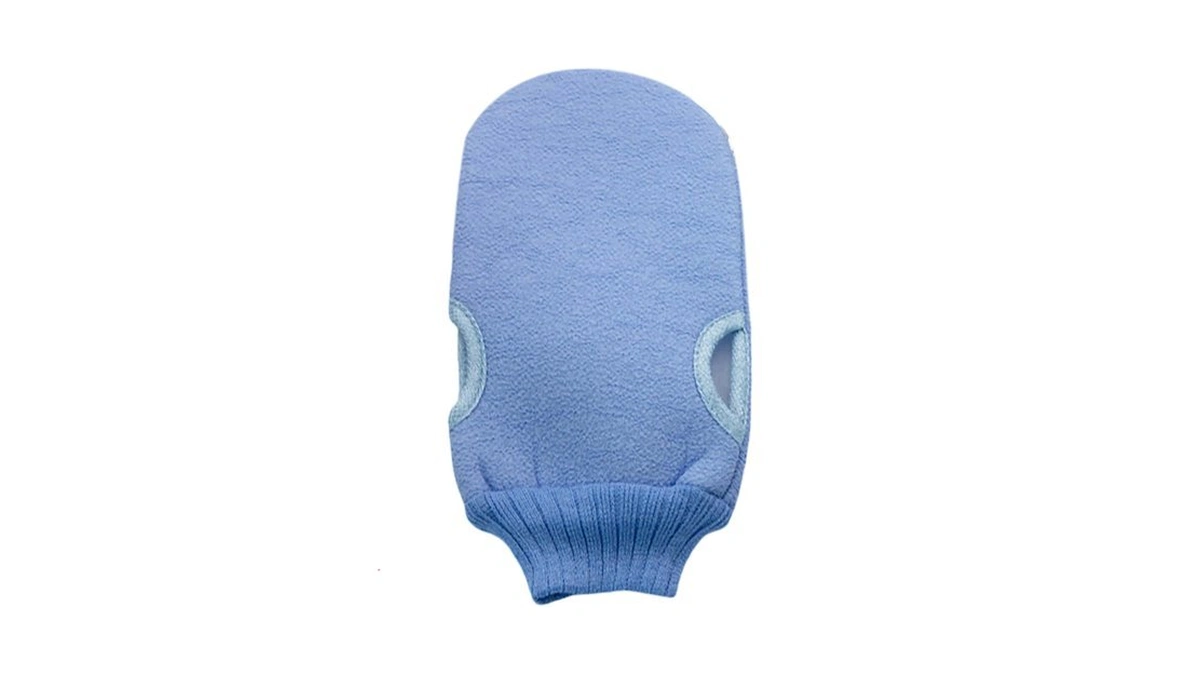 Exfoliating Gloves For Shower, Fiber Fabric Friction Texture Ambidextrous Reusable