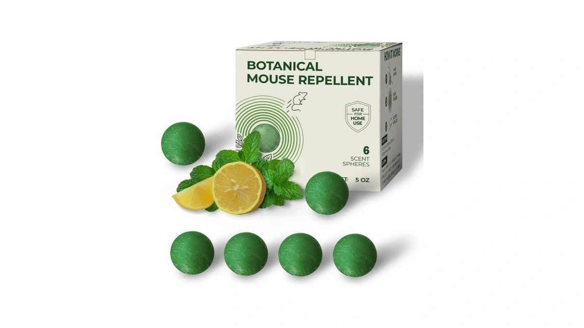 Natural Rodent Repellent With Peppermint Oil, Plant-based Mouse Repellent Balls