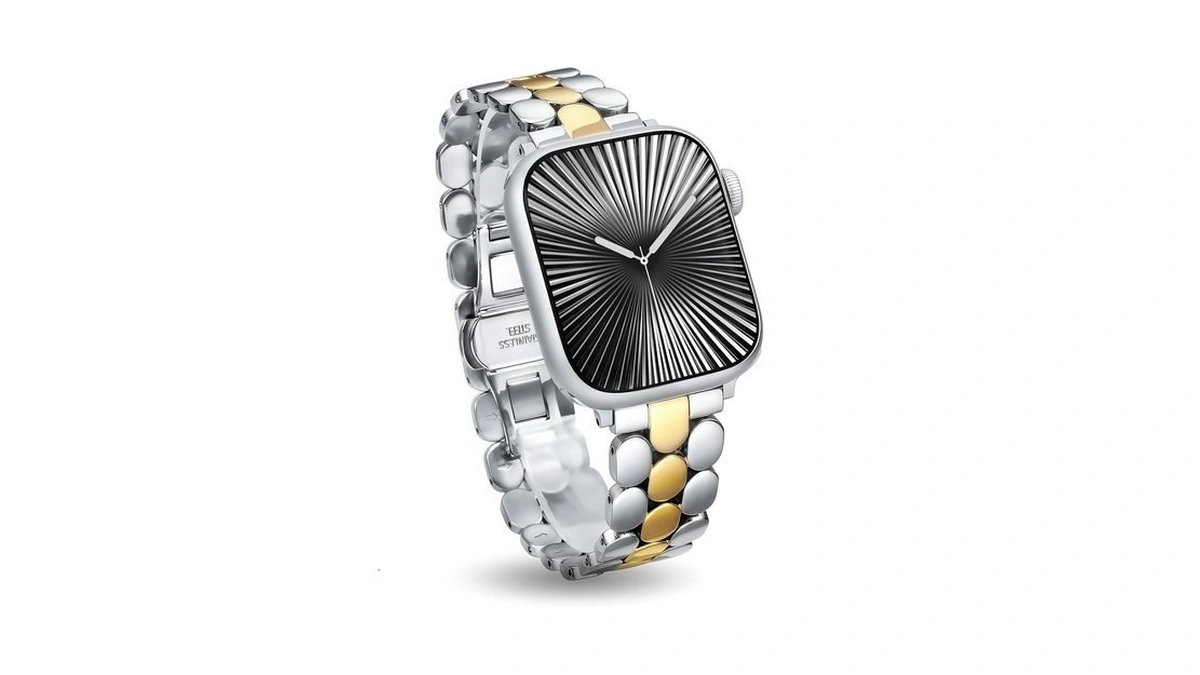 Moolia Stainless Steel Bracelet Compatible With Apple Watch Band 42/41/40/38mm