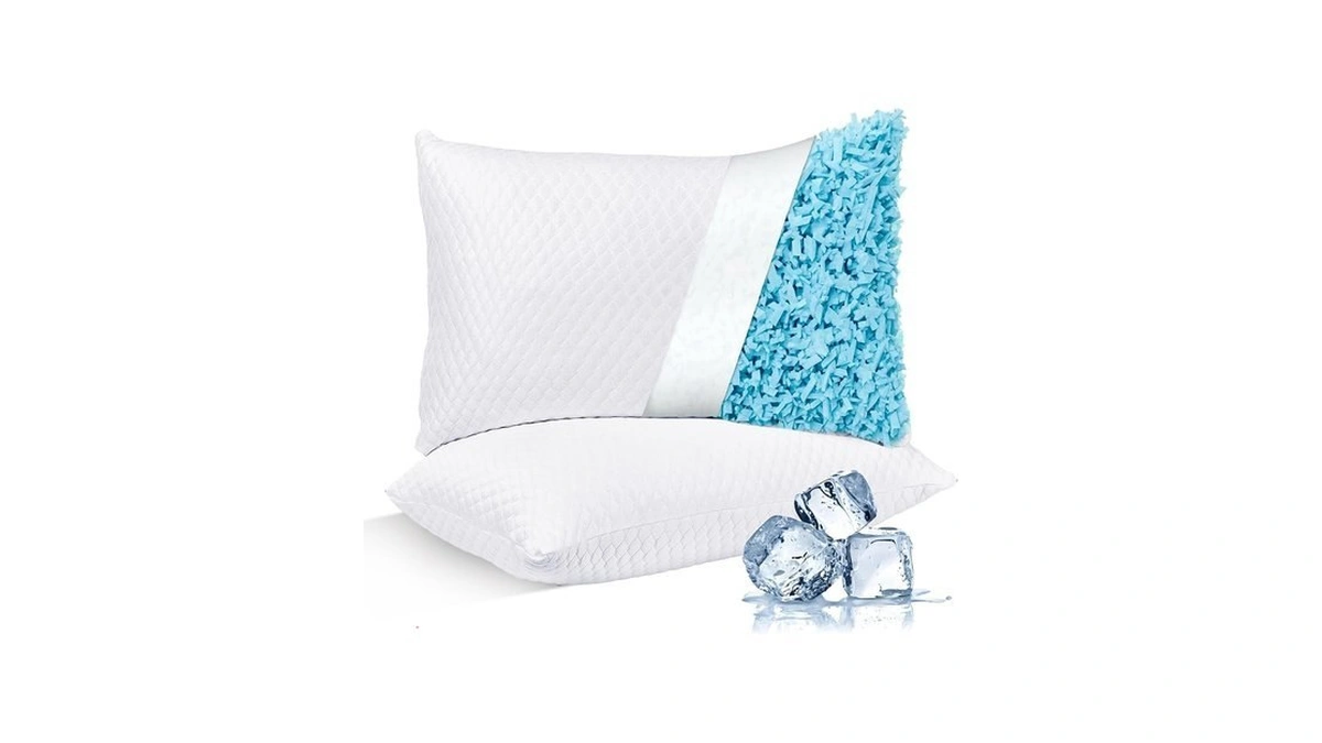 Ntcoco Shredded Memory Foam Bed Pillows For Sleeping Standard Size