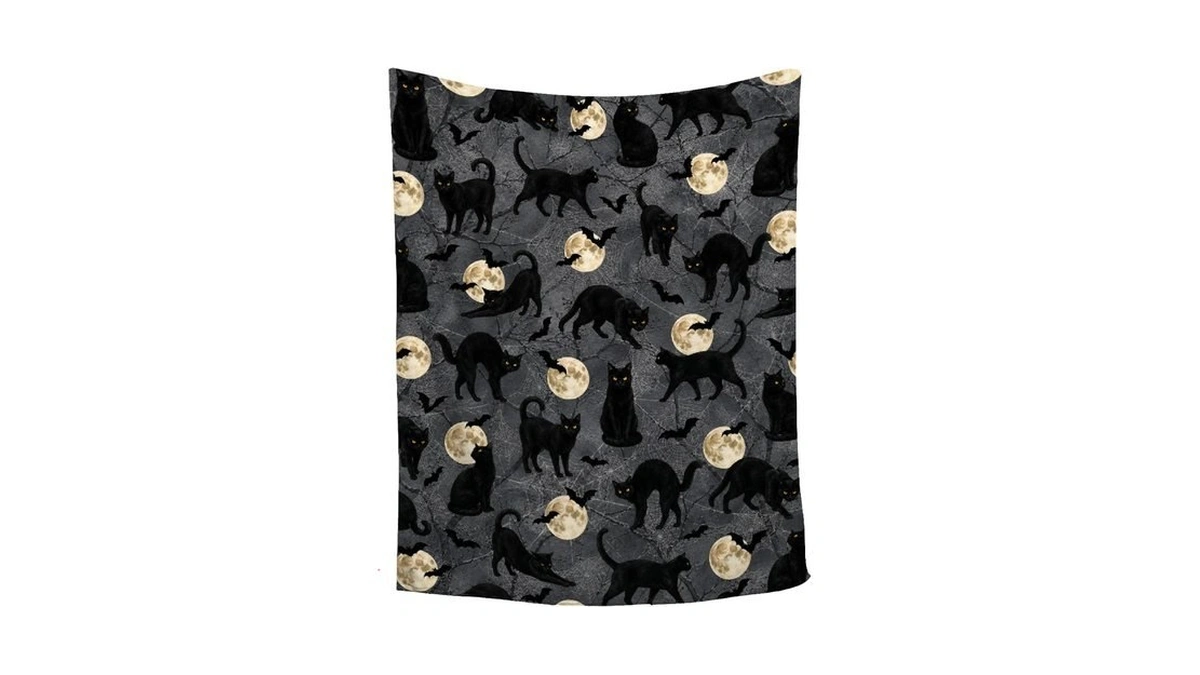 Black Cat Blanket,cat Blanket For Women,halloween Blanket Gifts For Kids