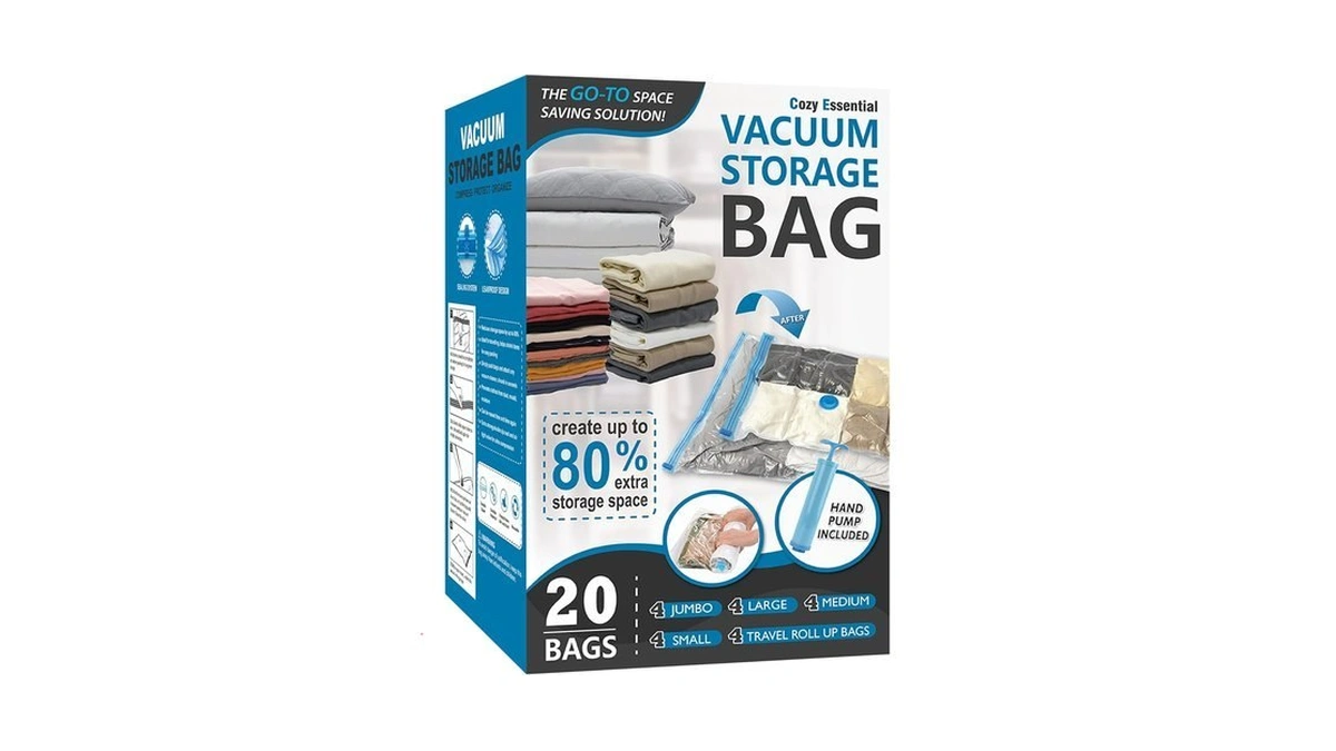Vacuum Storage Bags With Hand Pump, Vacuum Seal Space Saver