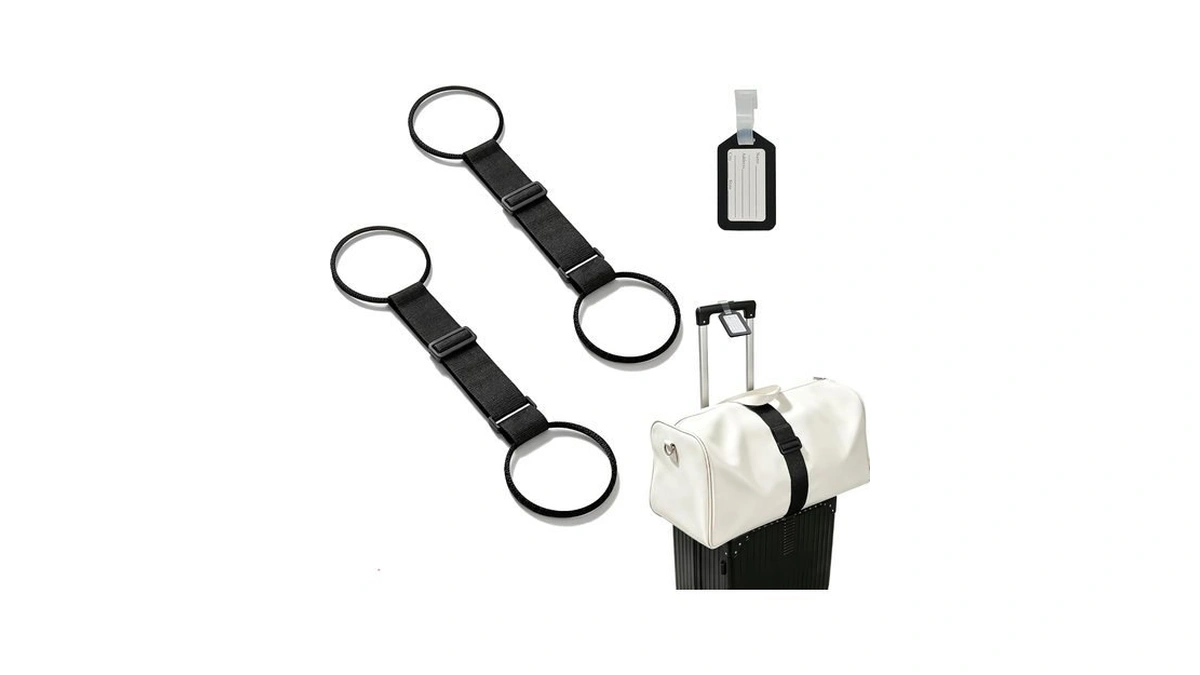 Luggage Straps For Suitcases, 2pc Luggage Strap And One Luggage