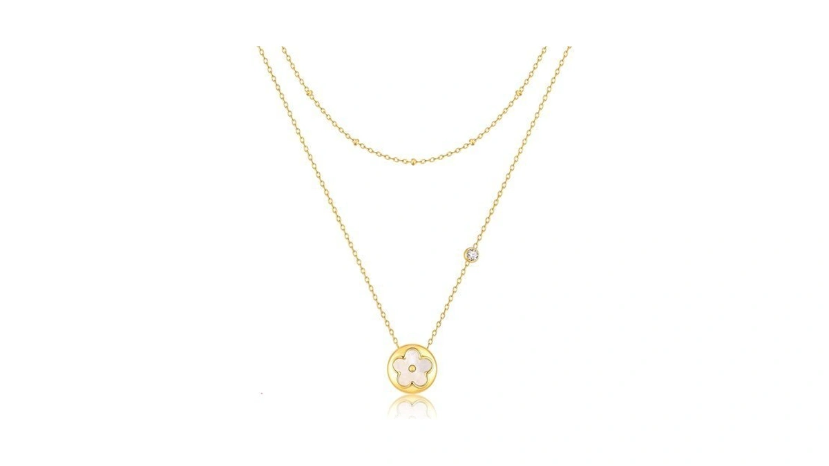 Ksf Gold Layered Necklaces For Women - 18k Gold Plated