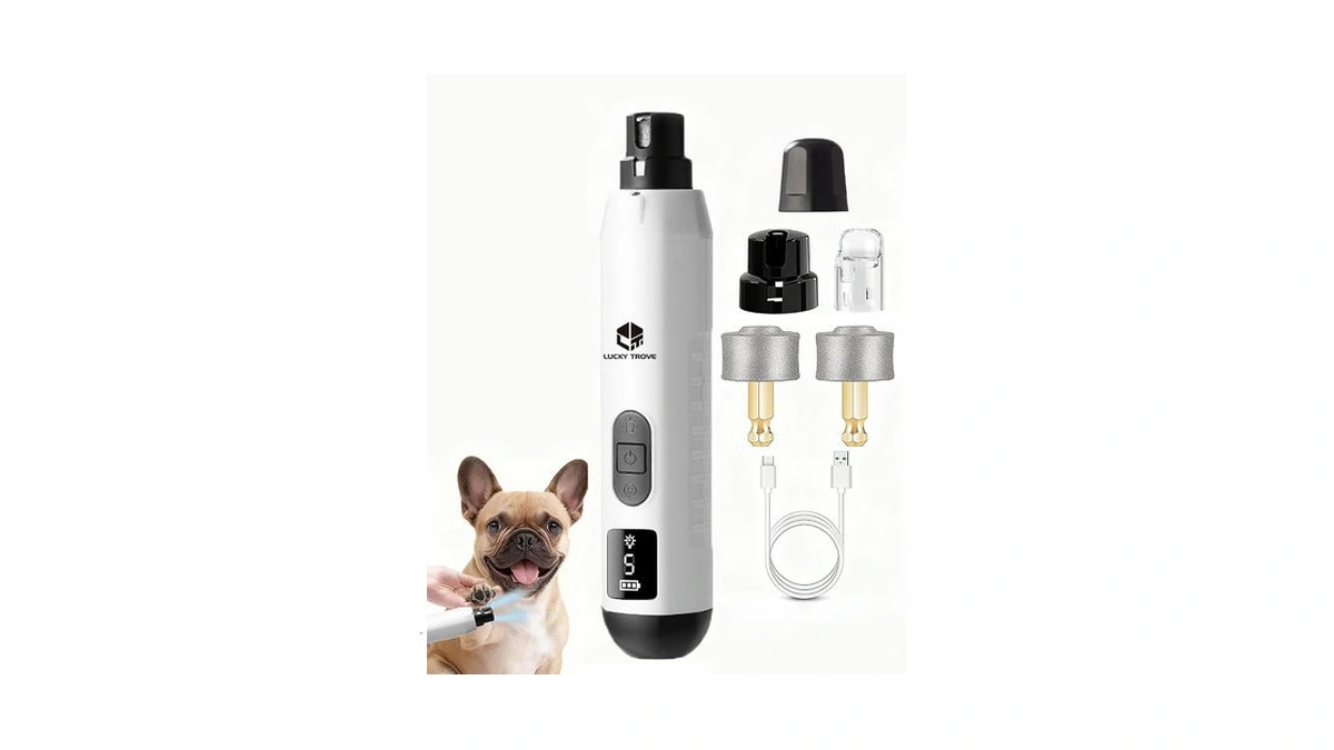 2026 Upgraded Silent Dog Nail Grinder 5 Speeds With Dual