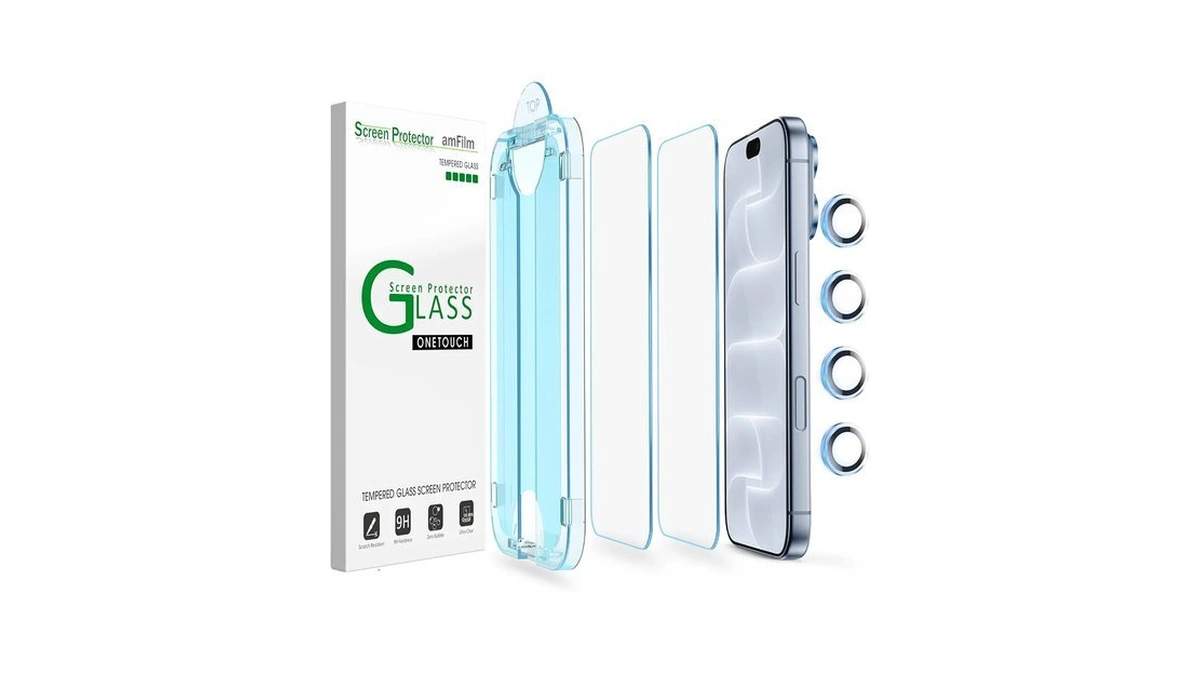 Amfilm Onetouch For Iphone 18 Pro 6.3'' Screen Protector Tempered