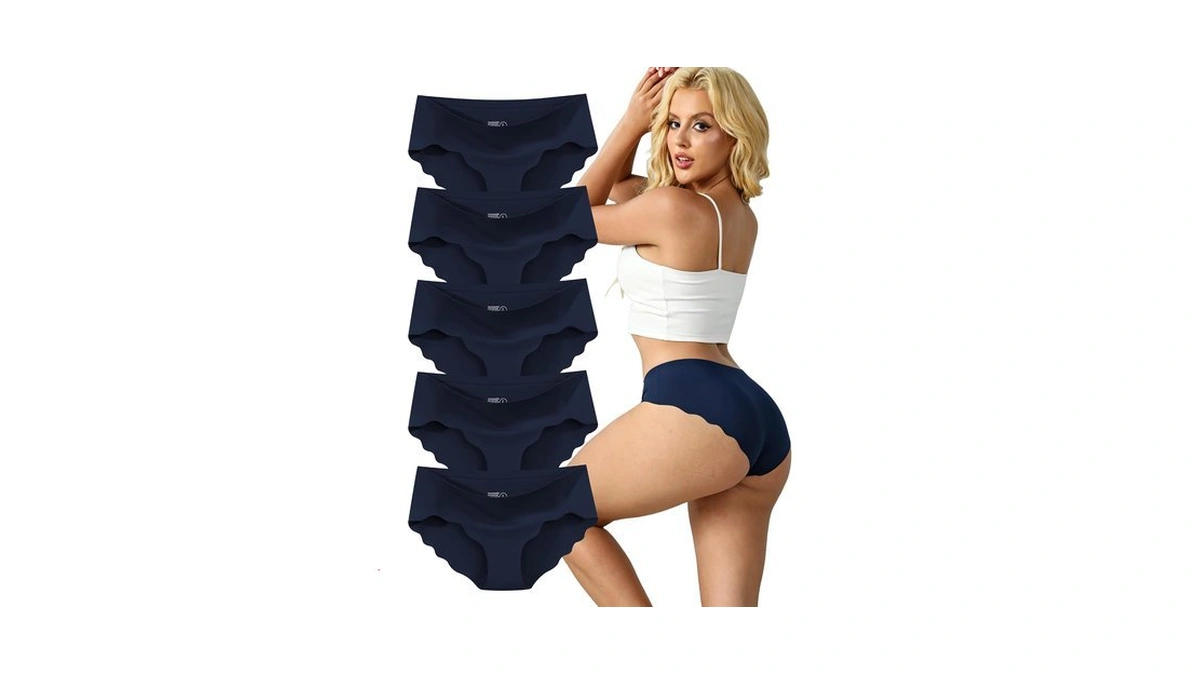 Mcowod Seamless Underwear For Women Low Rise Hipster Wave Edge