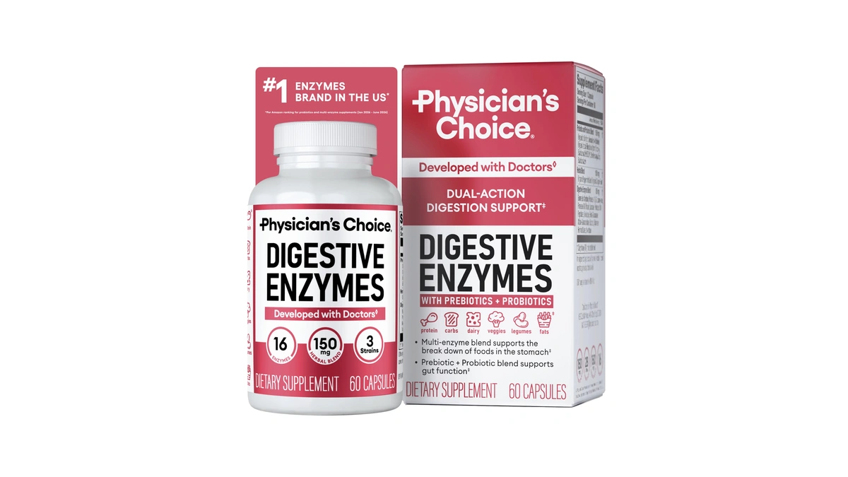 Physician's Choice Digestive Enzymes For Bloating & Digestion - Fast-acting