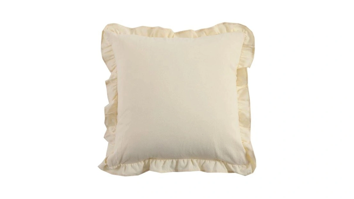 Euro Pillow Covers, 17.8 Inches Polyester Fiber Soft Skin-friendly Breathable