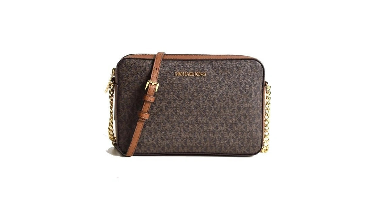 Michael Kors Jet Set Large Crossbody, Gold-tone Hardware/brown, One Size