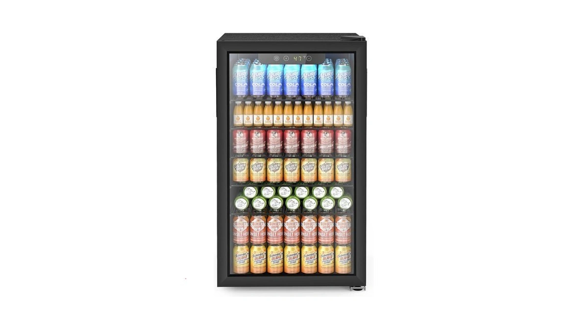 Electactic Mini Fridge 130 Can Beverage Refrigerator Cooler, 3.2 Cu.ft