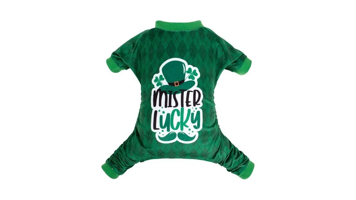 Cutebone Dog St.patrick's Day Pajamas Puppy Onesies Small Dogs Soft