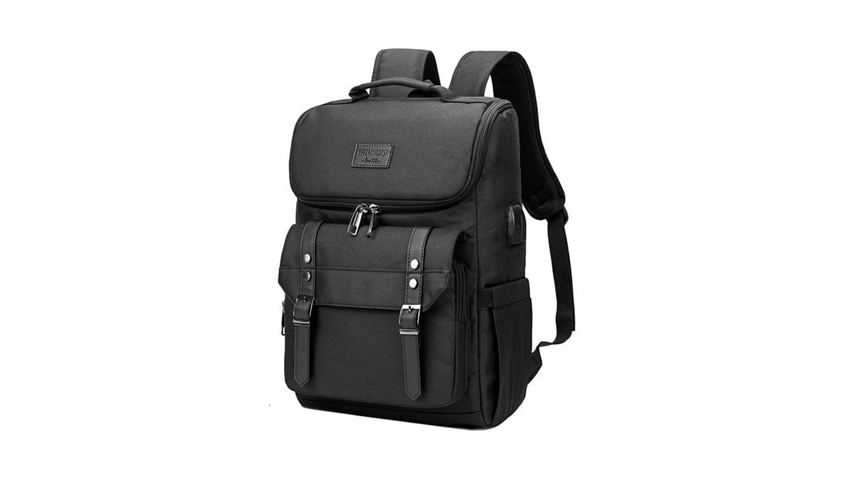 Yalundisi Vintage Backpack Travel Laptop Backpack With Usb Charging Port