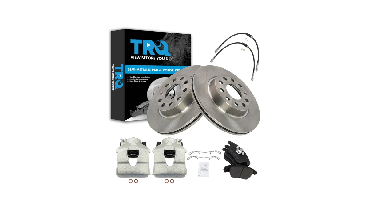 Trq Front Brake Pad And Rotor Set Semi Metallic 280mm