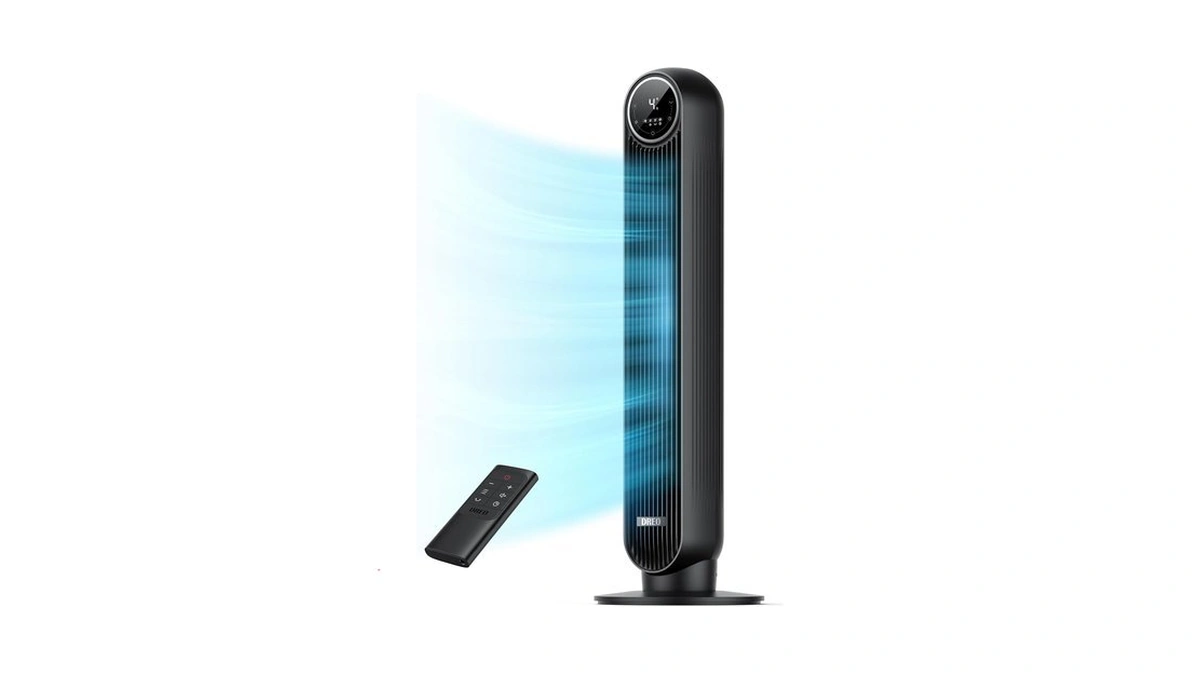 Dreo Tower Fan For Bedroom, 28ft/s Velocity, Ultra Quiet Fan,