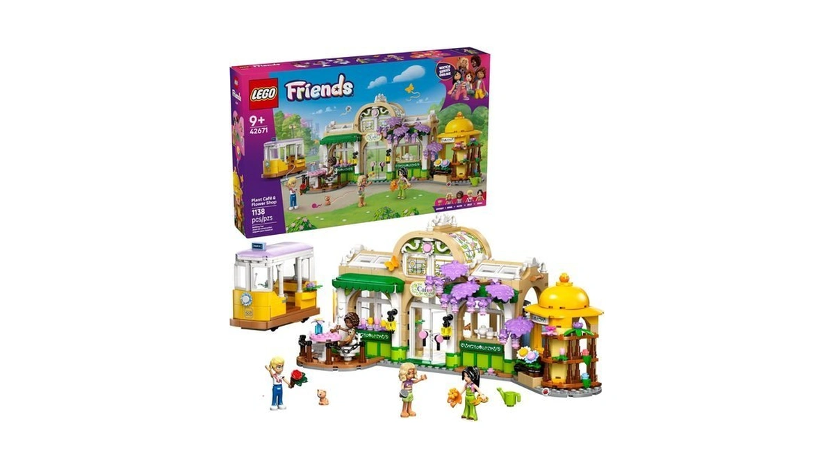 Lego Friends Plant Café & Flower Shop Pretend Play Building