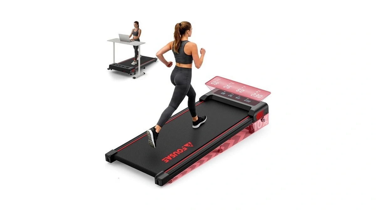 Walking Pad With Incline, Fousae 6.2mph Walking Pad Under Desk