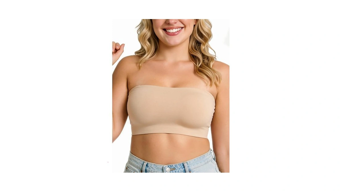 Resides Jelly Strapless Bra For Women Wireless Seamless Bandeau Bra