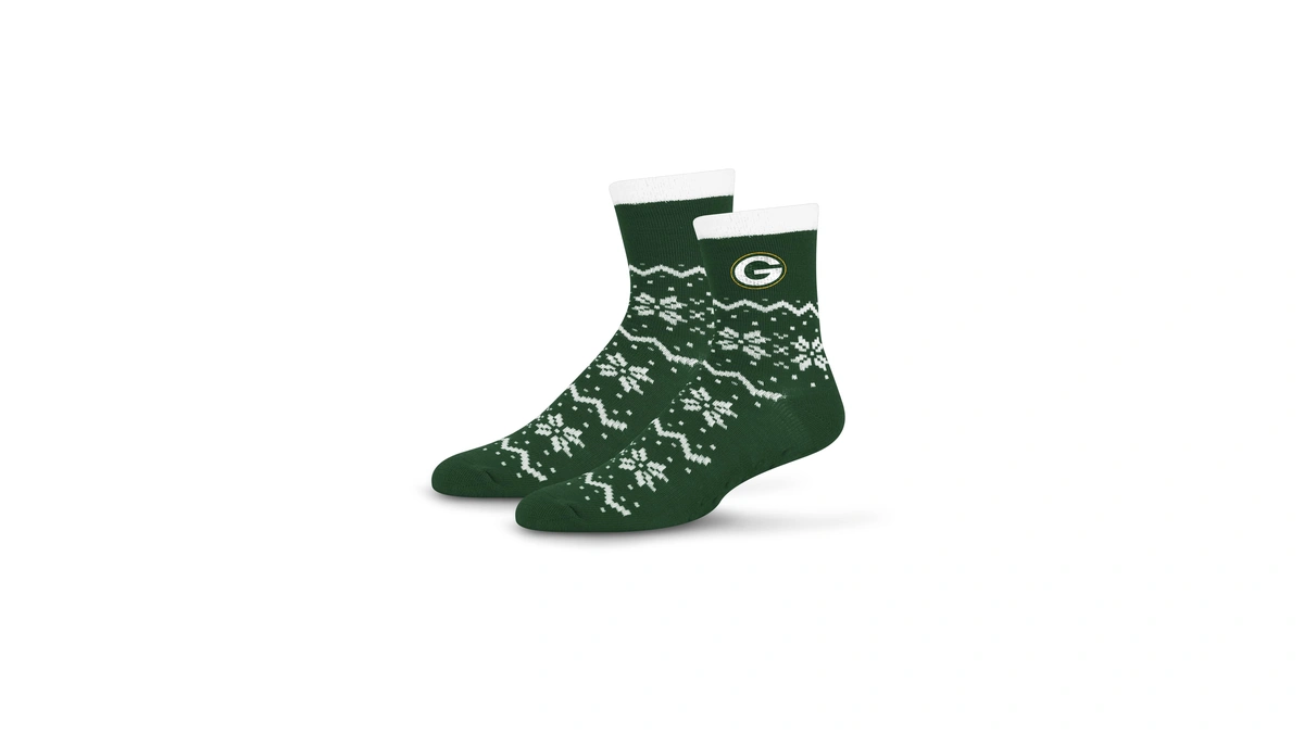 For Bare Feet Nfl Green Bay Packers Snowflake Lane Cozy