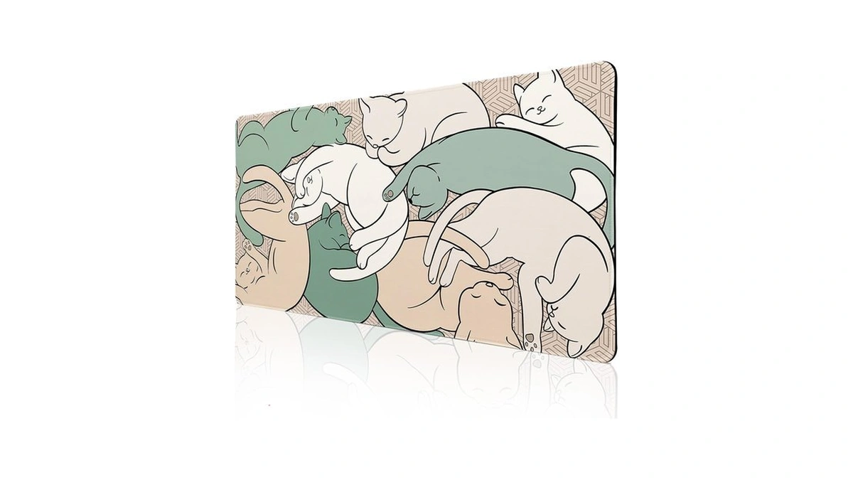 Cat Desk Pad, Teacher Desk Mat For Desktop Xxl Large