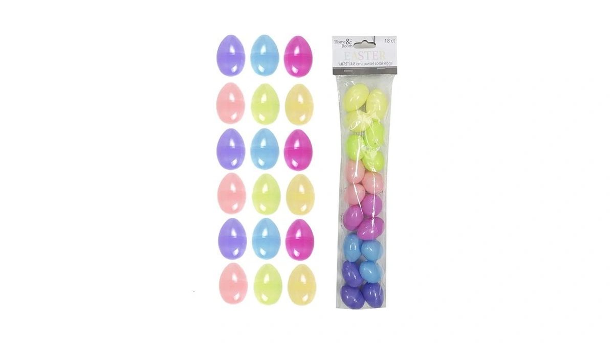 Brite Star Easter Eggs, 18 Count 1.875 Inch, Pastel