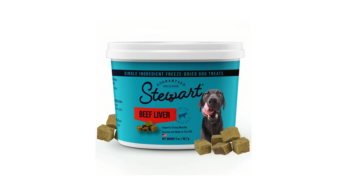 Stewart Freeze Dried Dog Treats, 100% Beef Liver, 2 Oz