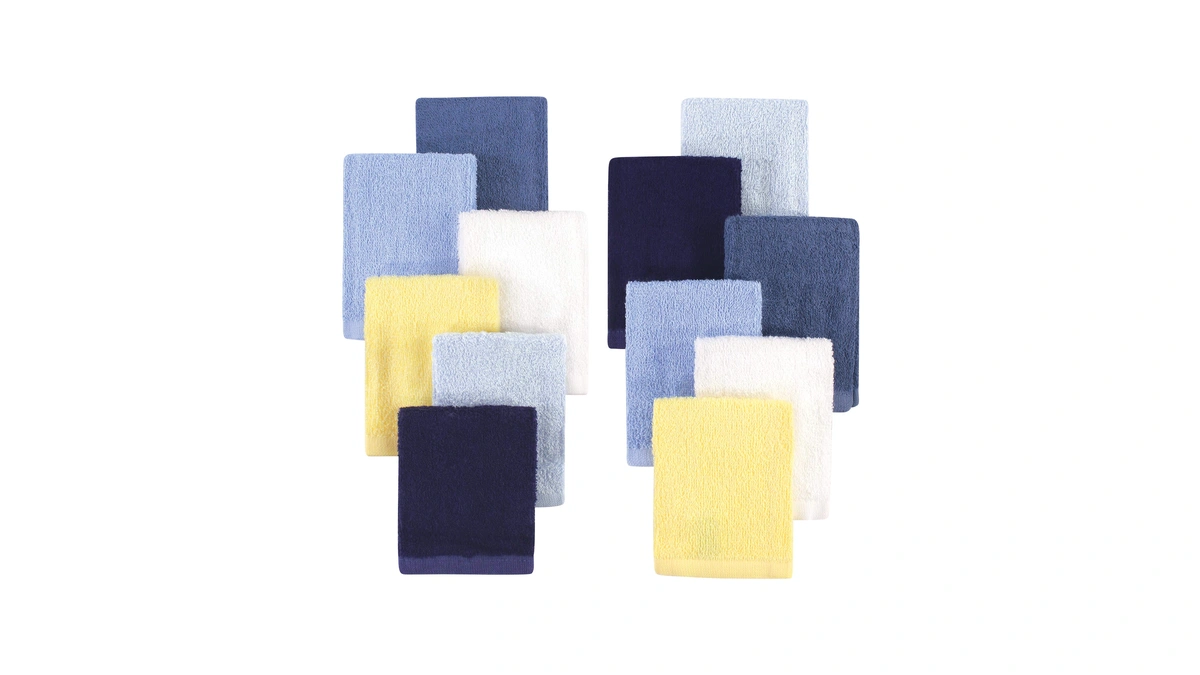 Hudson Baby Unisex Baby Rayon From Bamboo Woven Washcloths 12pk,