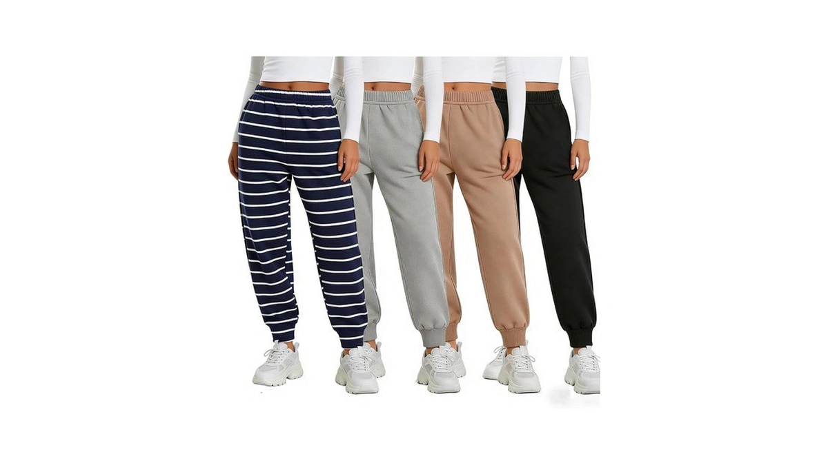 Cold Pudding 4 Pack 2t-6t Toddler Boys Cotton Joggers Sweatpants,