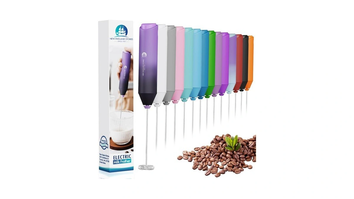 Powerful Milk Frother Handheld Foam Maker, Mini Whisk Drink Mixer