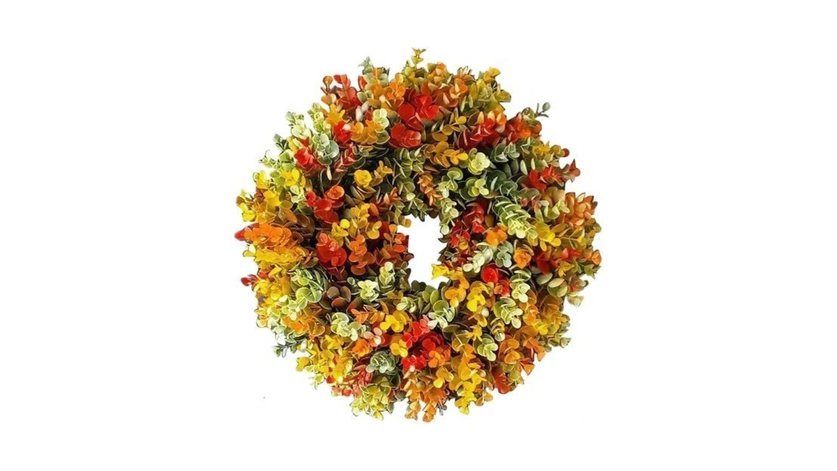17.72 Inches Autumn Theme Rural Farm Style Fall Wreaths For