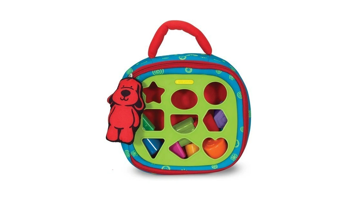 Melissa & Doug Kβs Kids Take-along Shape Sorter, 9 Textured