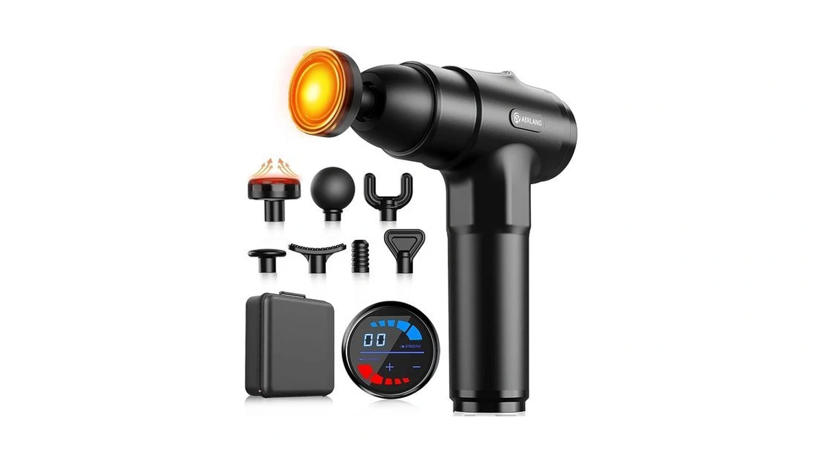 Massage Gun With Heat Massager Deep Tissue Muscle Massager Gifts