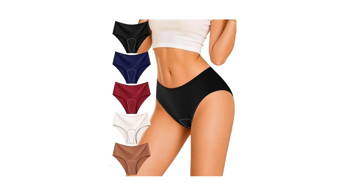 Irocue Seamless Underwear For Women No Show Bikini Panties Cheeky