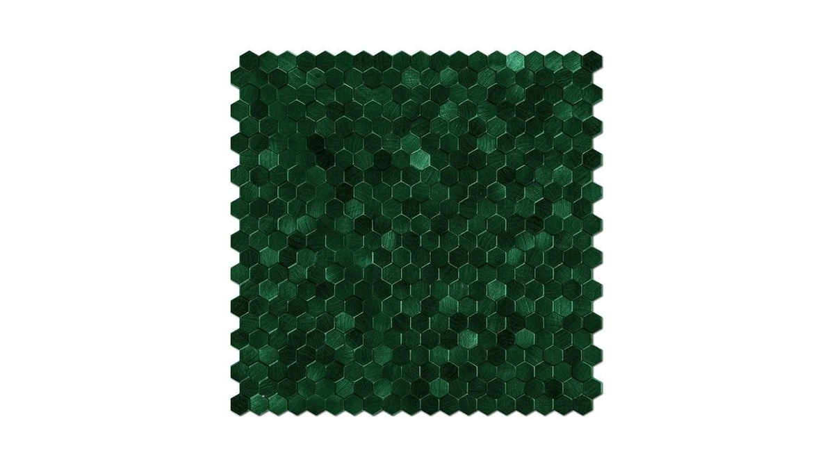 Stickgoo Mosaic Peel And Stick Backsplash Tiles, 8 Sheets, Emerald