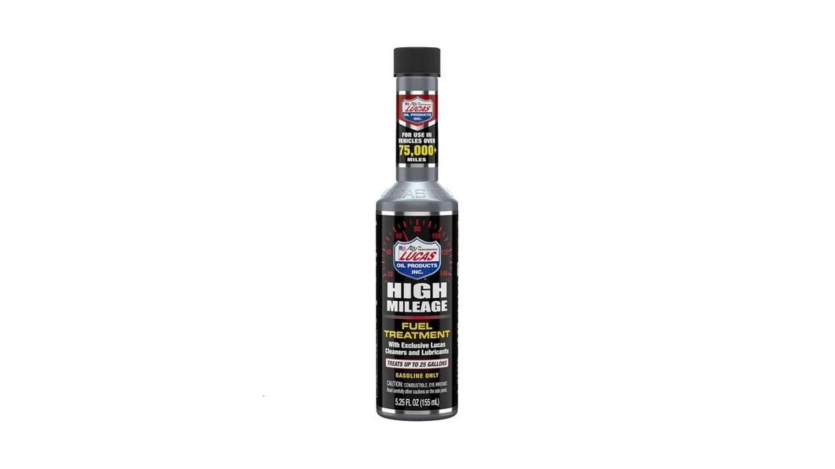 Lucas Oil 5.25 Oz. High Mileage Fuel Treatment - 1