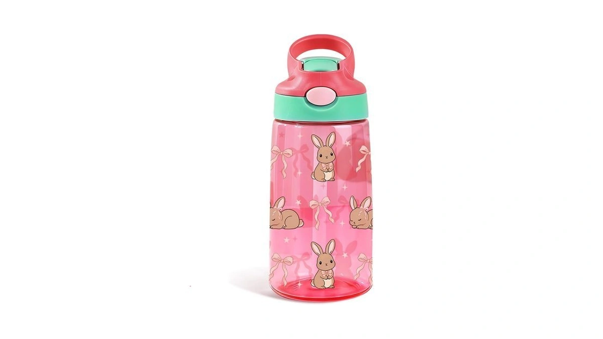 Mcpesas Rabbit Plastic Water Bottle - Bpa-free, Lightweight, Leakproof Water