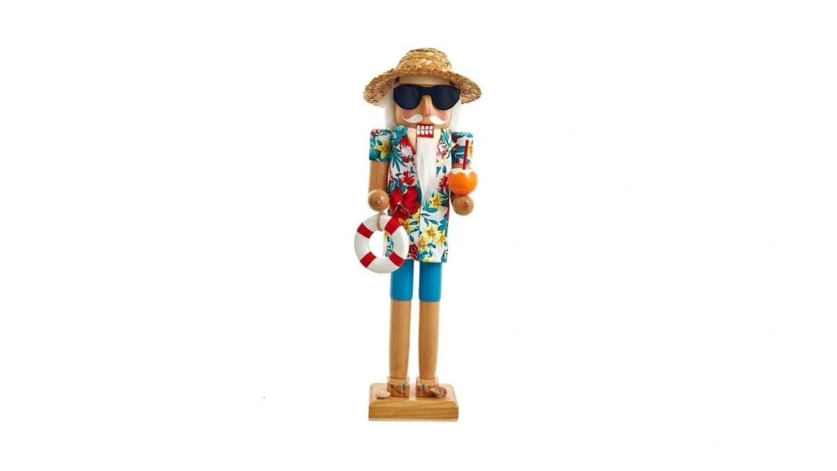 Kurt Adler 15-inch Beach Santa Nutcracker