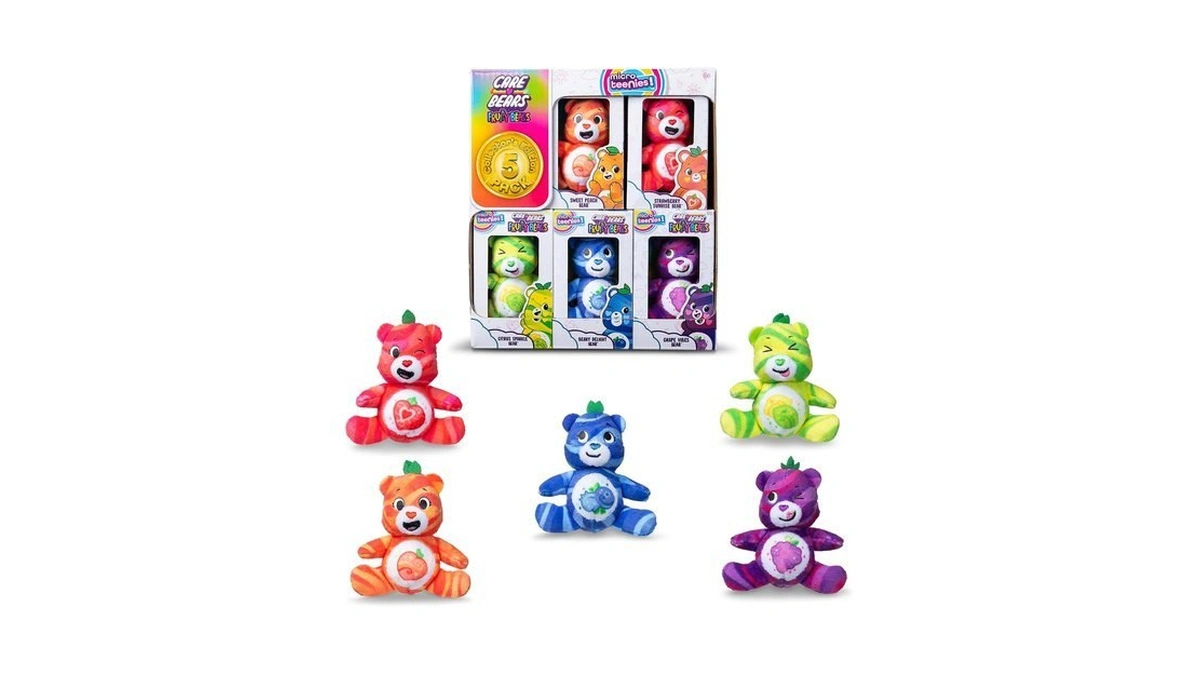 Micro Teenies Care Bears Fruit Friends 5-pack