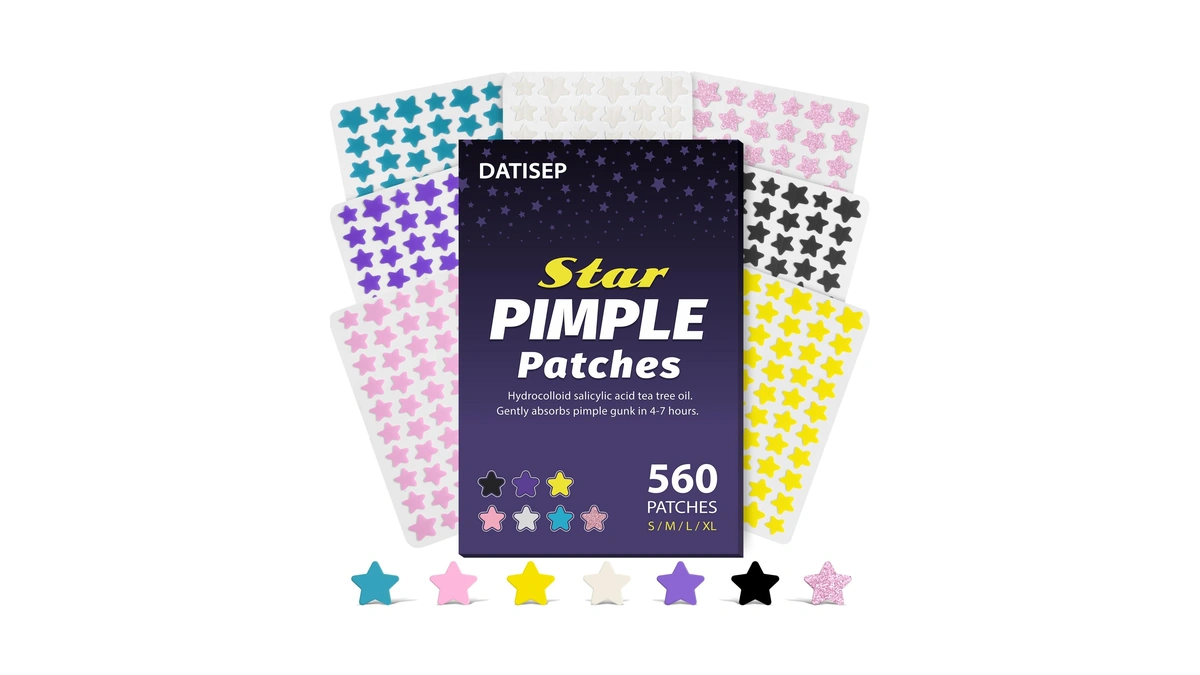 Datisep Pimple Patches For Face, 560 Counts Star Acne Patches,